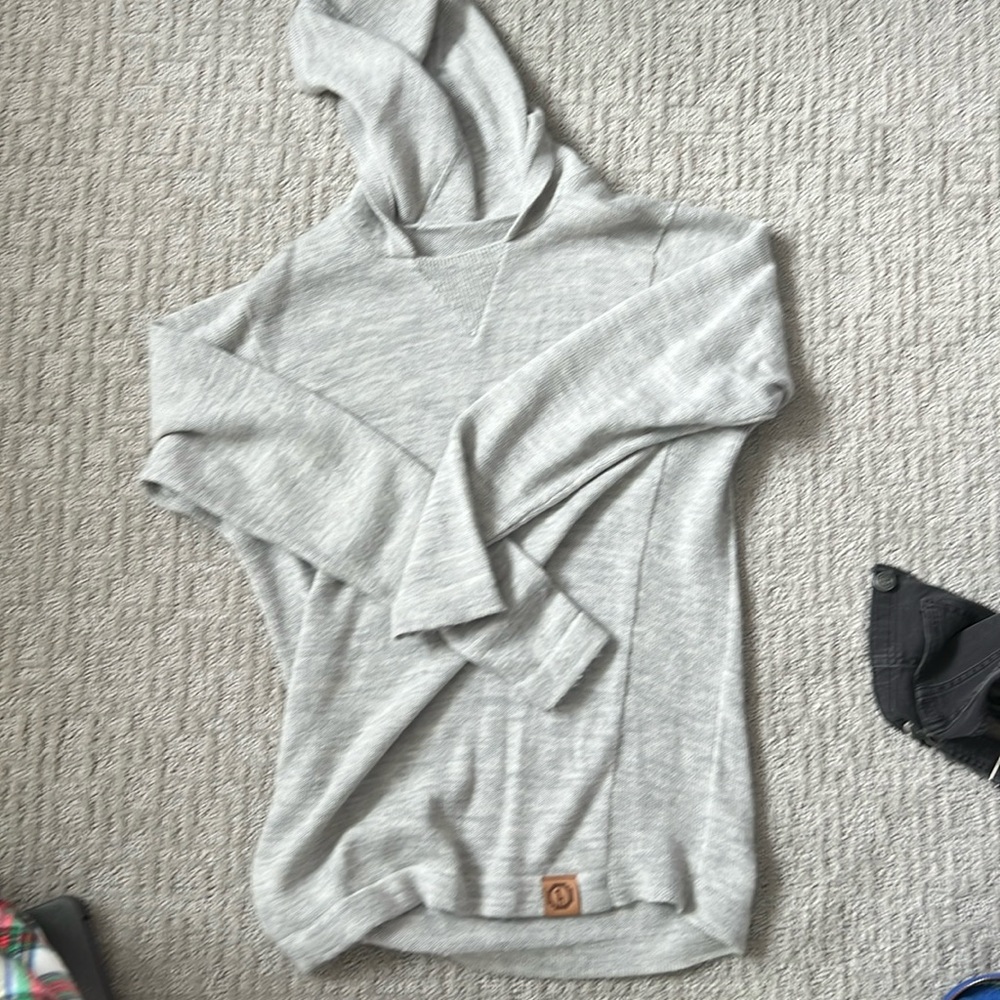 Light grey paka hoodie